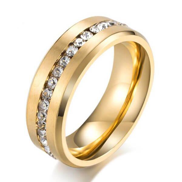 Classic Matte Titanium Steel Men's Wedding Band