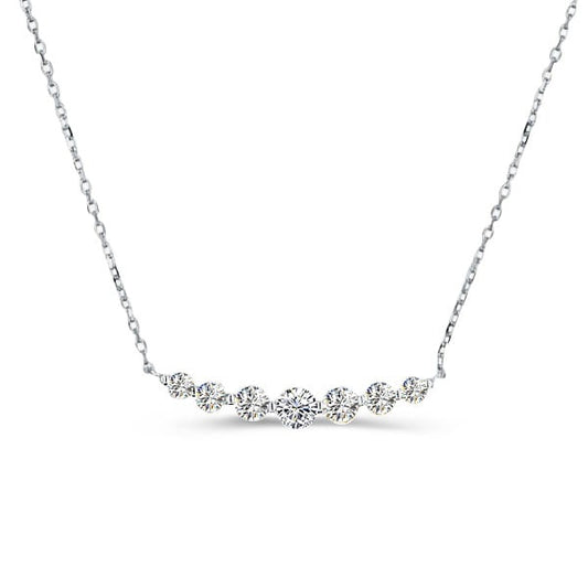 Dainty Round Cut Pendant Necklace