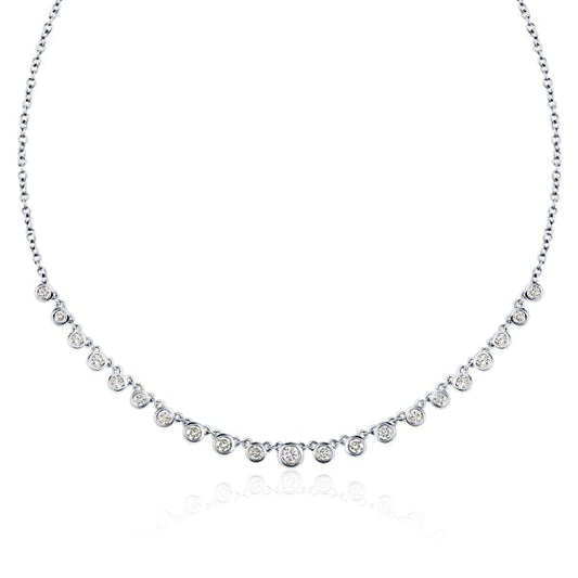 Italo Bezel Setting White Chain Necklace Starstruck Necklace