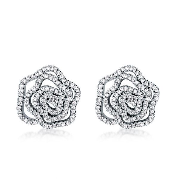 Italo Rose Design Created White Sapphire Stud Earrings