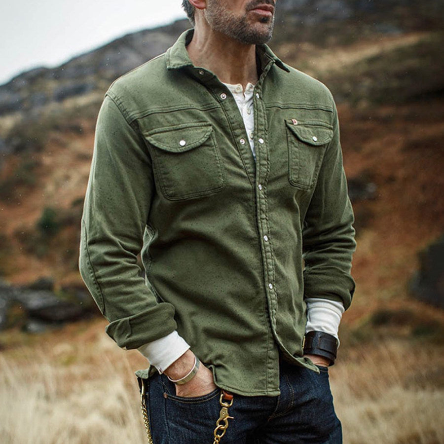 Men's Vintage Pocket Outdoor Casual Work Shirt