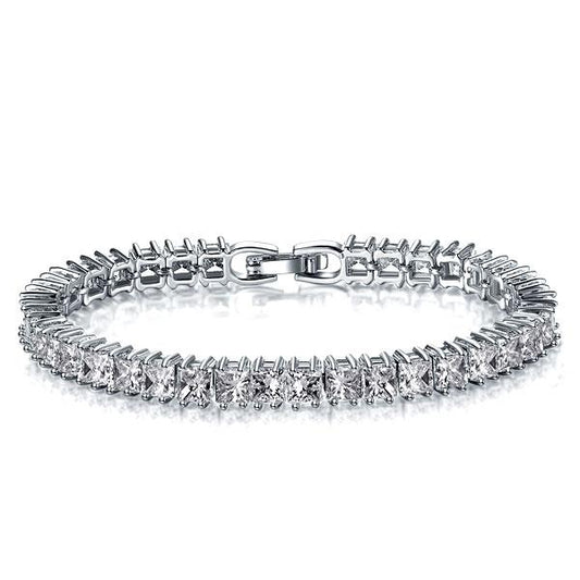 Italo Princess Created White Sapphire Tennis Bracelet