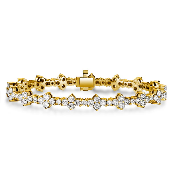 Italo White Sapphire Vivid Tennis Bracelet In Sterling Silver