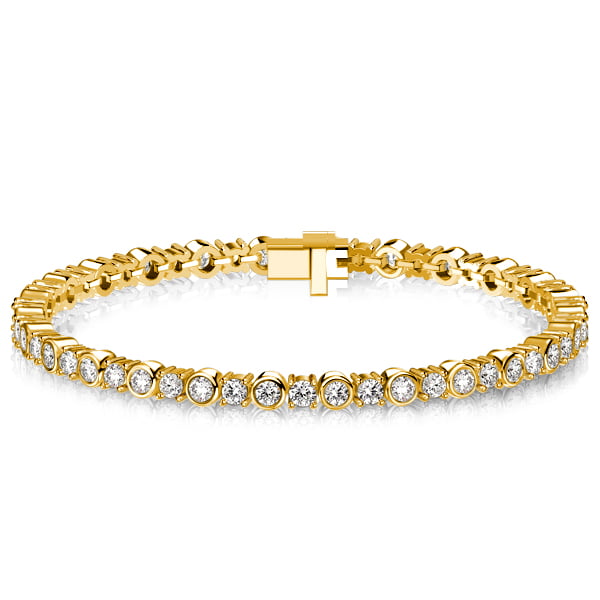 Italo Bezel-Set Round Cut Bracelet For Wedding