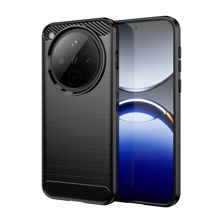 For OPPO Find X8 Carbon Fiber Brushed Texture TPU Phone Case(Black)