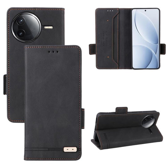 For Redmi K80 / K80 Pro Magnetic Clasp Leather Phone Case(Black)