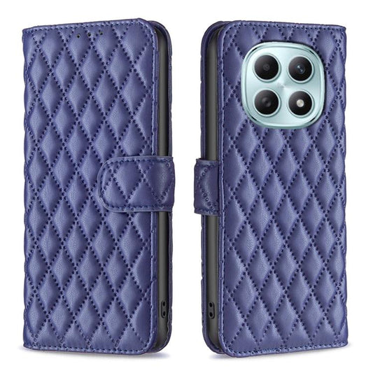 For Redmi Note 15 5G Global 164mm Diamond Lattice Wallet Flip Leather Phone Case(Blue)