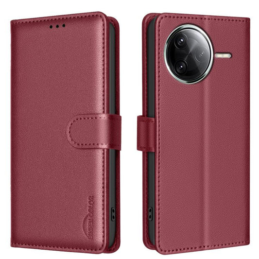 For Redmi K80 / K80 Pro Litchi Texture RFID Anti-theft Leather Phone Case(Red)