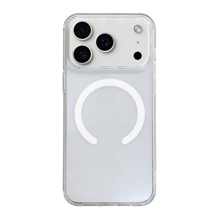 For iPhone 17 Pro Max Clear Acrylic TPU MagSafe Phone Case(Transparent)