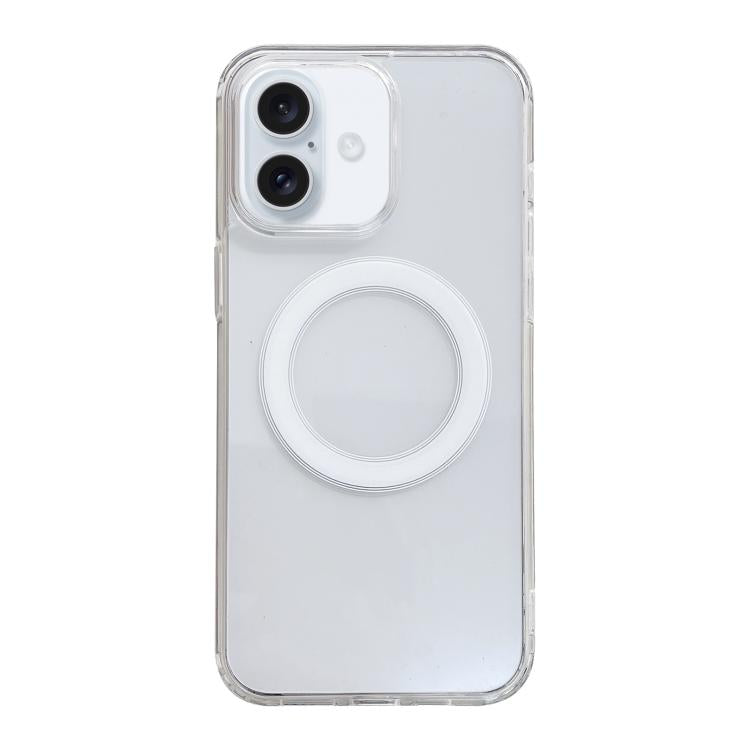 For iPhone 17 Clear Acrylic TPU MagSafe Phone Case(Transparent)