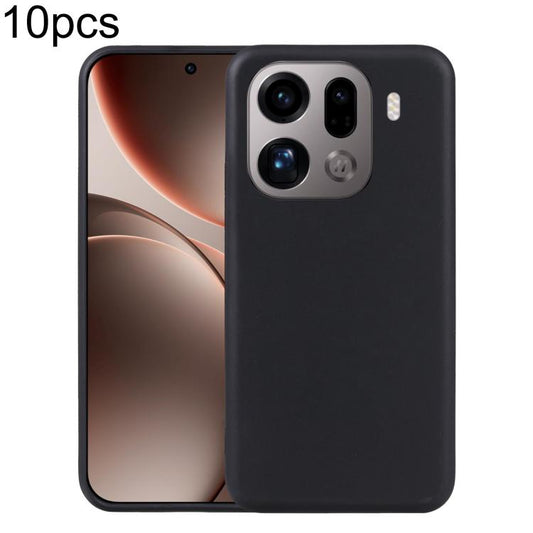 For OPPO Find X9+ 10pcs TPU Phone Case(Black)