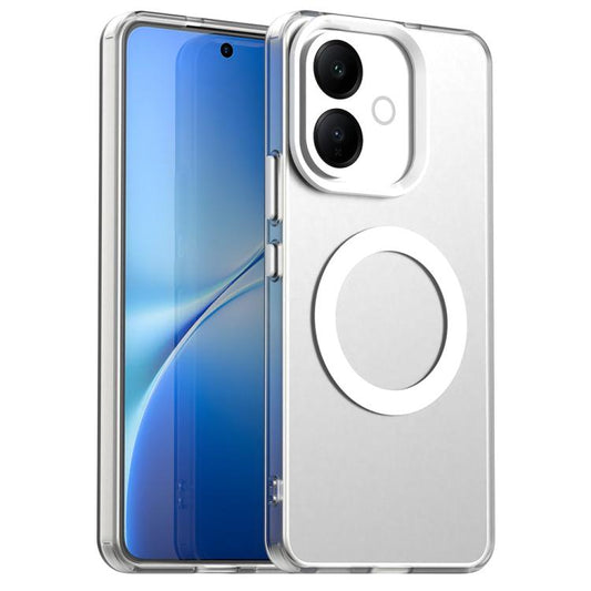 For vivo V60 Lite 5G / 4G Candy Magsafe PC Hybrid TPU Phone Case(White)