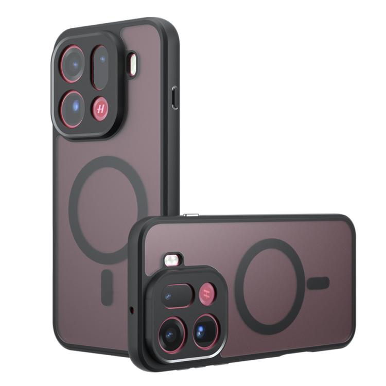 For OPPO Find X9 Pro Armor MagSafe PC Hybrid TPU Phone Case(Frosted Black)