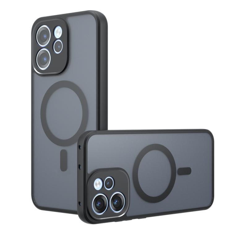 For OPPO Reno15 F 5G Armor MagSafe PC Hybrid TPU Phone Case(Frosted Black)