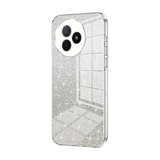 For Redmi K80 Ultra Gradient Glitter Powder Electroplated Phone Case(Transparent)