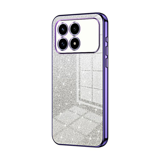 For Redmi K90 / Poco F8 Pro Gradient Glitter Powder Electroplated Phone Case(Purple)