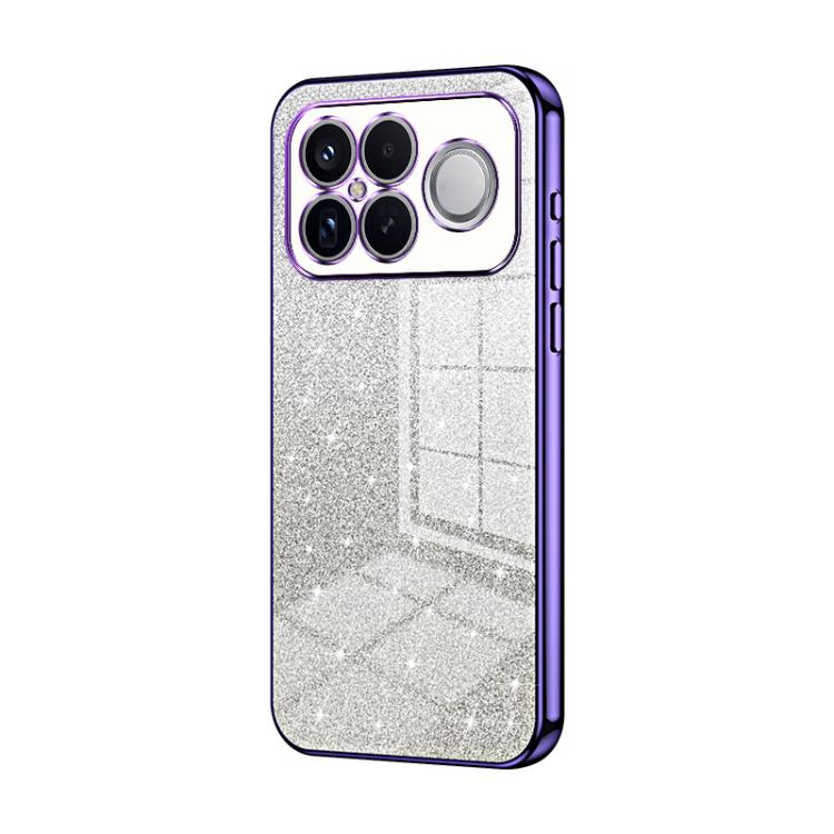 For Redmi K90 Pro Max / Poco F8 Ultra Gradient Glitter Powder Electroplated Phone Case(Purple)