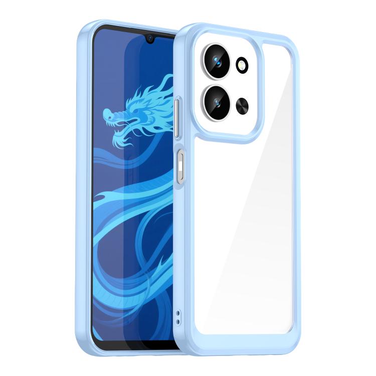 For Redmi 15C 5G / 4G EU 173mm Colorful Series Acrylic Hybrid TPU Phone Case(Blue)