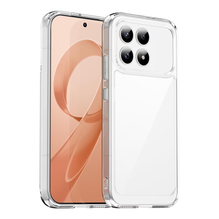 For Redmi K90 / Poco F8 Pro Colorful Series Acrylic Hybrid TPU Phone Case(Transparent)