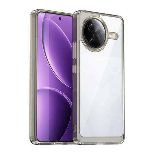 For Xiaomi Poco F7 Ultra Colorful Series Acrylic Hybrid TPU Phone Case(Transparent Grey)