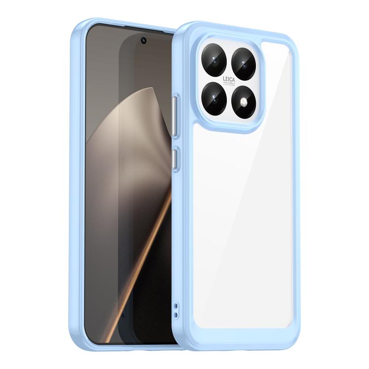 For Xiaomi 15T 5G Colorful Series Acrylic Hybrid TPU Phone Case(Blue)