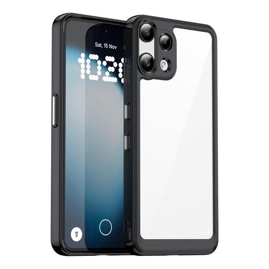 For Nothing Phone 3a Lite Colorful Series Acrylic Hybrid TPU Phone Case(Black)