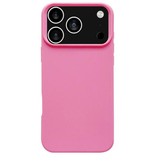 For iPhone 17 Pro Max Dopamine Simple Imitation Liquid Silicone Phone Case(Rose Pink)