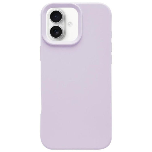 For iPhone 17 Dopamine Simple Imitation Liquid Silicone Phone Case(Bean Purple)