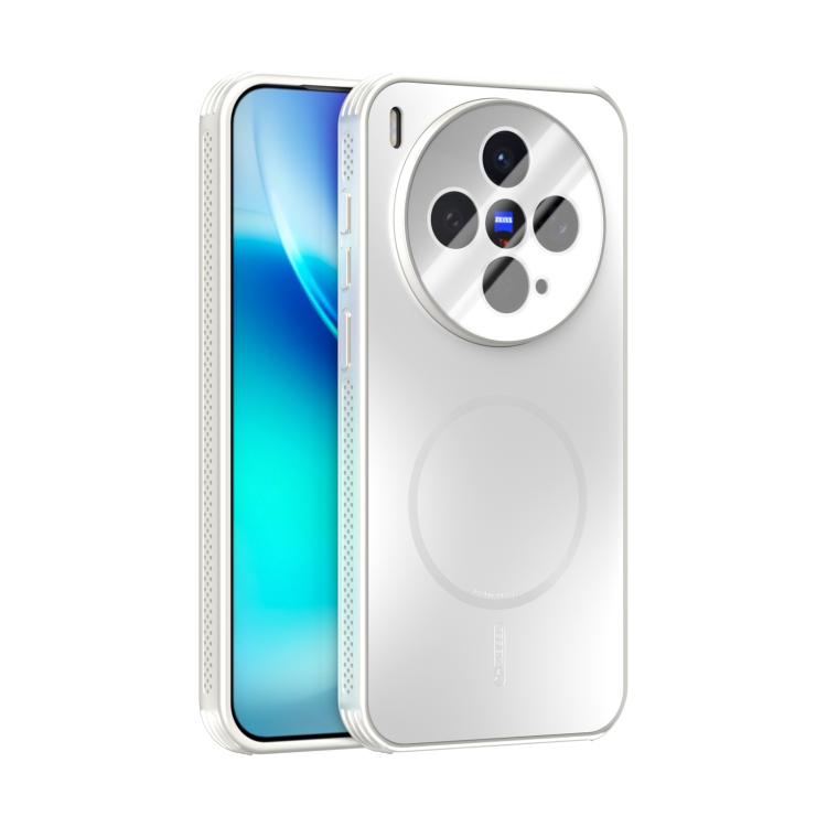 For vivo X300 ABEEL Heat Dissipation Frosted MagSafe Phone Case with Lens Film(White)