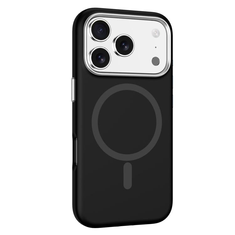 For iPhone 17 Pro Max Mutural Karen Series Liquid Silicone MagSafe Phone Case(Black)