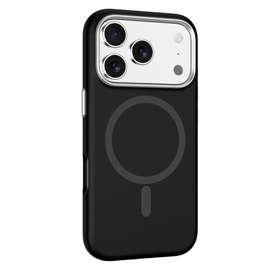 For iPhone 17 Pro Max Mutural Karen Series Liquid Silicone MagSafe Phone Case(Black)