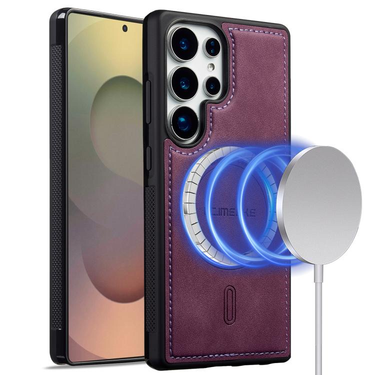 For Samsung Galaxy S24 Ultra 5G LC.IMEEKE L6 Series MagSafe Magnetic Phone Case(Purple)