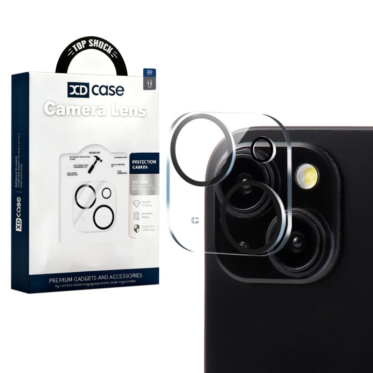 For iPhone 13 / 13 mini XDcase Silkscreen Integrated Tempered Glass Back Camera Film