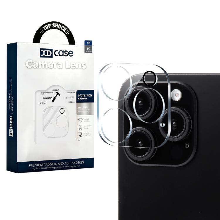 For iPhone 15 Pro / 15 Pro Max XDcase Transparent Integrated Tempered Glass Camera Film
