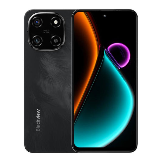 [HK Warehouse] Blackview COLOR 6, 8GB+256GB, Fingerprint & Face Identification, 6.67 inch Android 15 MediaTek Helio G81 Octa Core, Network: 4G (Midnight Black)