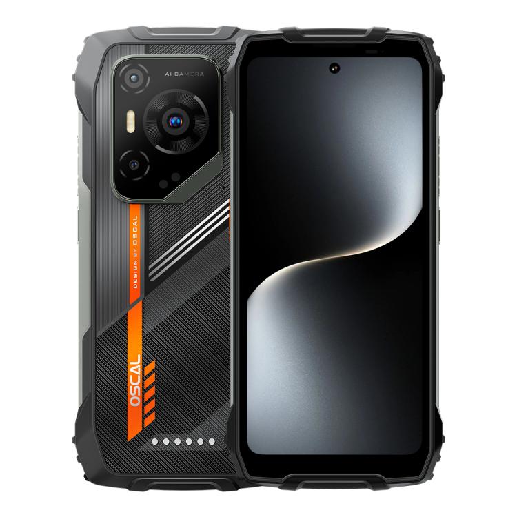 [HK Warehouse] Blackview Oscal Pilot 3 5G Rugged Phone, 12GB+256GB, Night Vision Camera, 6.78 inch Android 15 MediaTek Dimensity 6300 Octa Core, Network: 5G, OTG, NFC (Black)