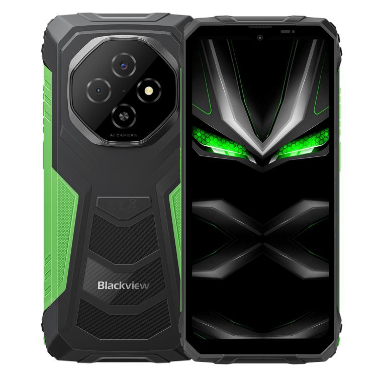 [HK Warehouse] Blackview FORT 1, 4GB+128GB, 6.56 inch Android 15 Unisoc UMS9230E T615 Octa Core, Network: 4G, OTG, NFC (Green)
