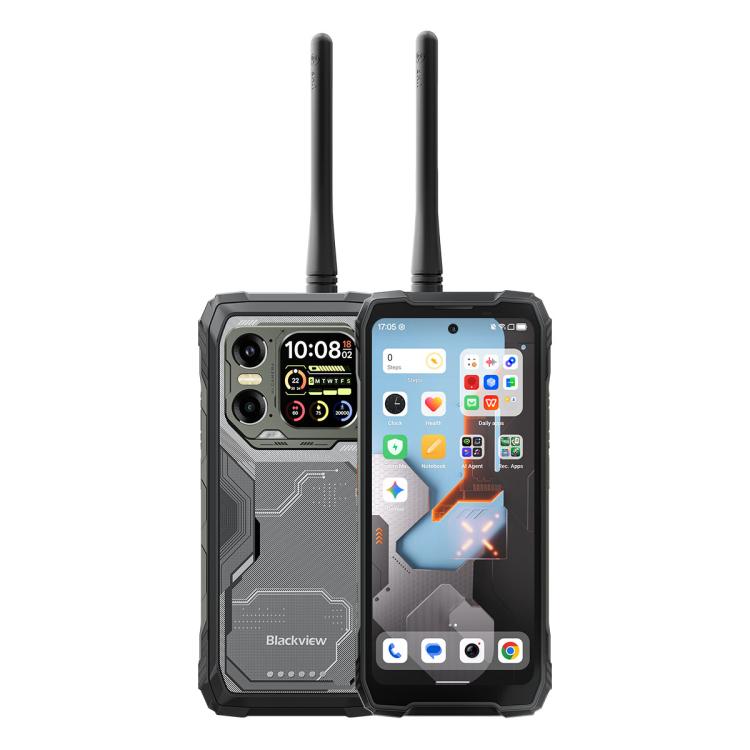 [HK Warehouse] Blackview XPLORE 1 Walkie Talkie Rugged Phone, 12GB+256GB, 6.78 inch Android 15 Dimensity 7050 MT8791V/HZA Octa Core, Network: 5G, OTG, NFC (Black)