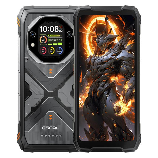 [HK Warehouse] Blackview Oscal TANK 1, 12GB+256GB, 6.78 inch Android 15 DokeOS 4.2 Mediatek Dimensity 7050 Octa Core, Network: 5G, OTG, NFC (Orange)