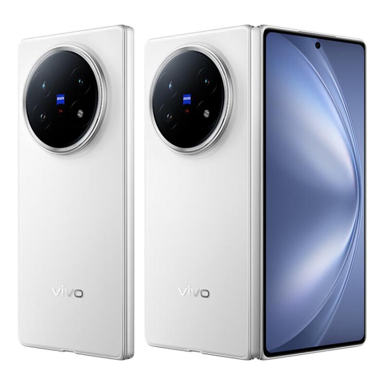 vivo X Fold5, 12GB+256GB, 8.03 inch + 6.53 inch Android 15 OriginOS 5 Snapdragon 8 Gen 3 Octa Core, OTG, NFC, Network: 5G (White)