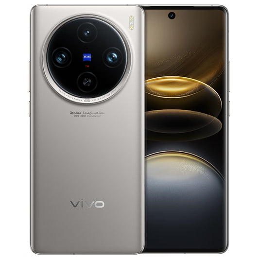 vivo X100s Pro, Triple Back Cameras, 16GB+1TB, Face ID / Fingerprint Identification, 6.78 inch Android 14 OriginOS 4 Dimensity 9300+ Octa Core, OTG, NFC, Network: 5G, Support Google Play (Titanium Color)