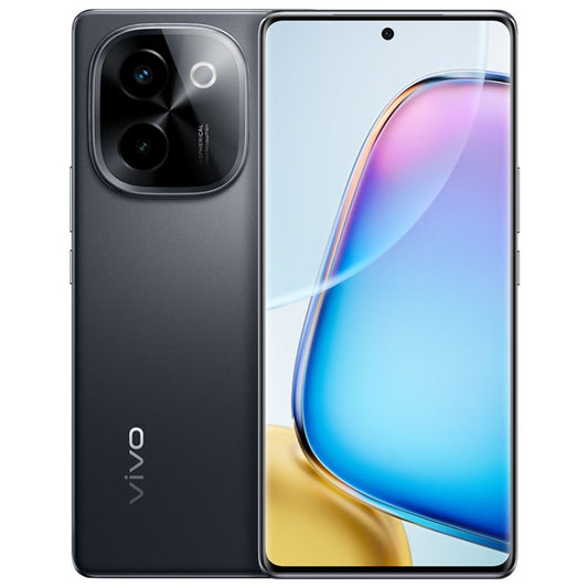 vivo Y200, Dual Back Cameras, 12GB+512GB, Face ID Screen Fingerprint Identification, 6.78 inch Android 14.0 OriginOS 4 Snapdragon 6 Gen 1 Octa Core 2.2GHz, OTG, Network: 5G, Support Google Play (Black)