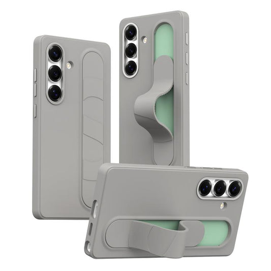 For Samsung Galaxy S26+ 5G Intelligent Control Button Wristband Phone Case(Titanium Gunmetal)