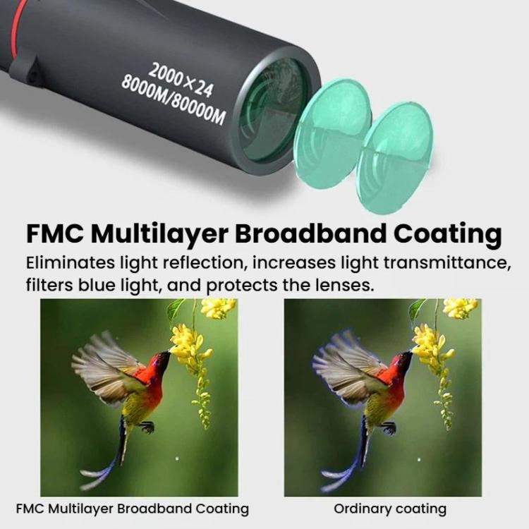 8x HD Outdoor Monocular Portable Low-Light Night Vision Phone Monocular, Spec: Single