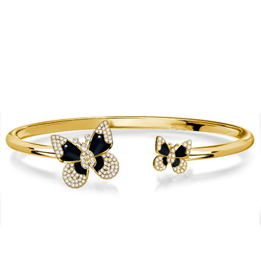 Italo Dancing Butterfly Bangle Bracelet For Women