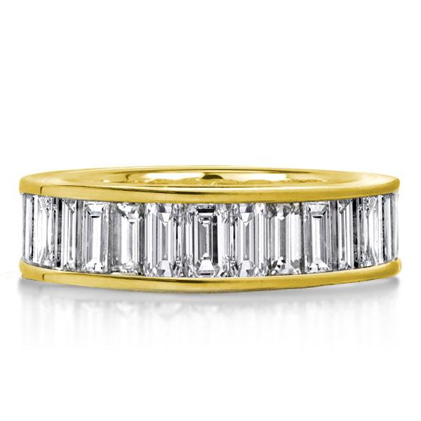 Eternity Golden Baguette Cut Wedding Band